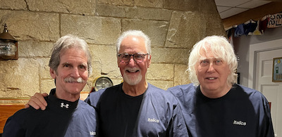 Bob Grillo (left), Paul Grillo (middle) & Bob Pronovost (right) pictured after a show